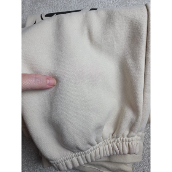 Market Sweatpants Mens L Ivory Spell Out Chinatown Streetwear - Picture 10 of 10